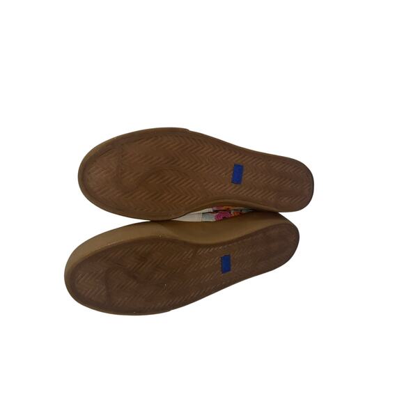 Keds Rifle Paper Co Garden Party Ivory Suede /Floral Zip Up Booties Sneaker 9 - Picture 7 of 8